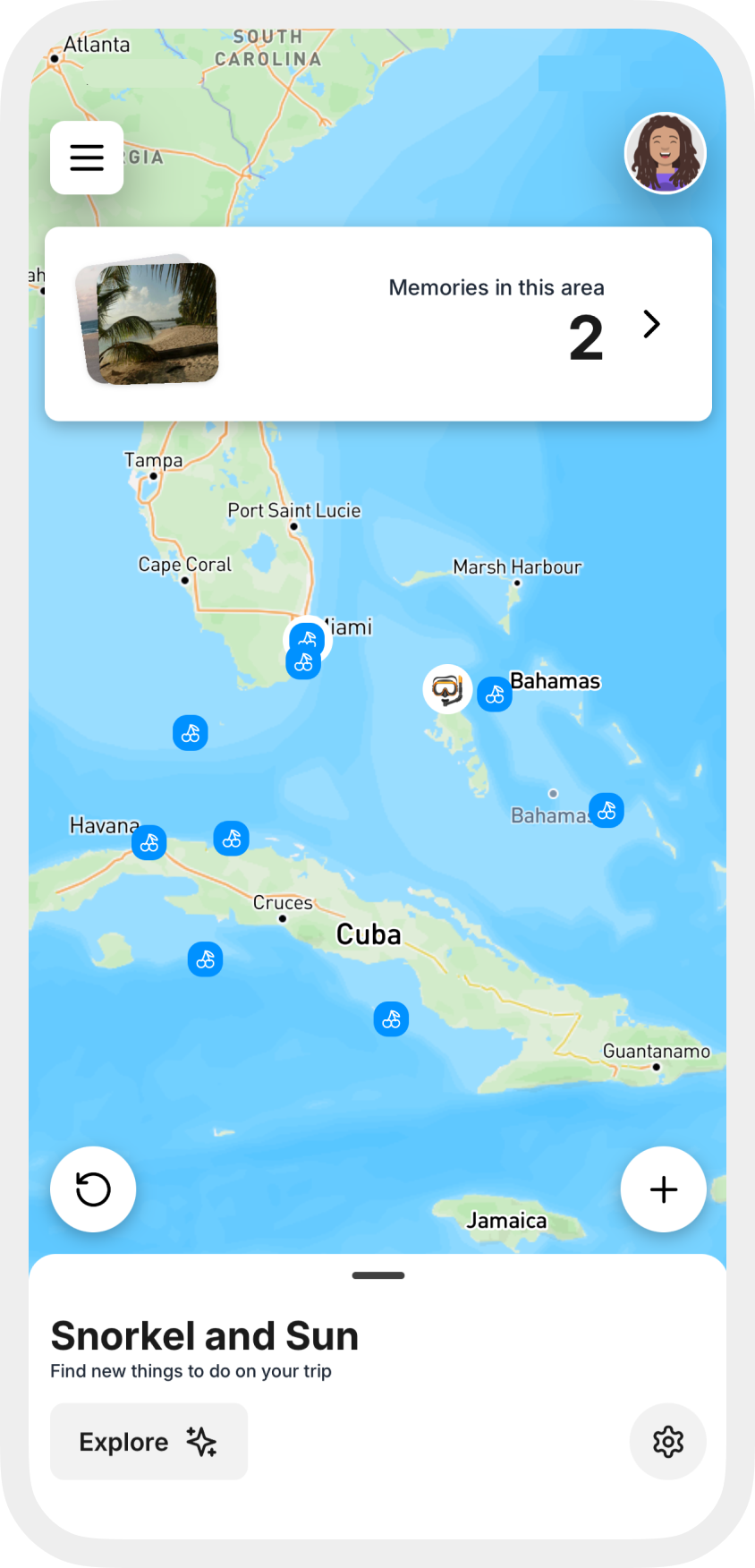 Cherry Trip map view